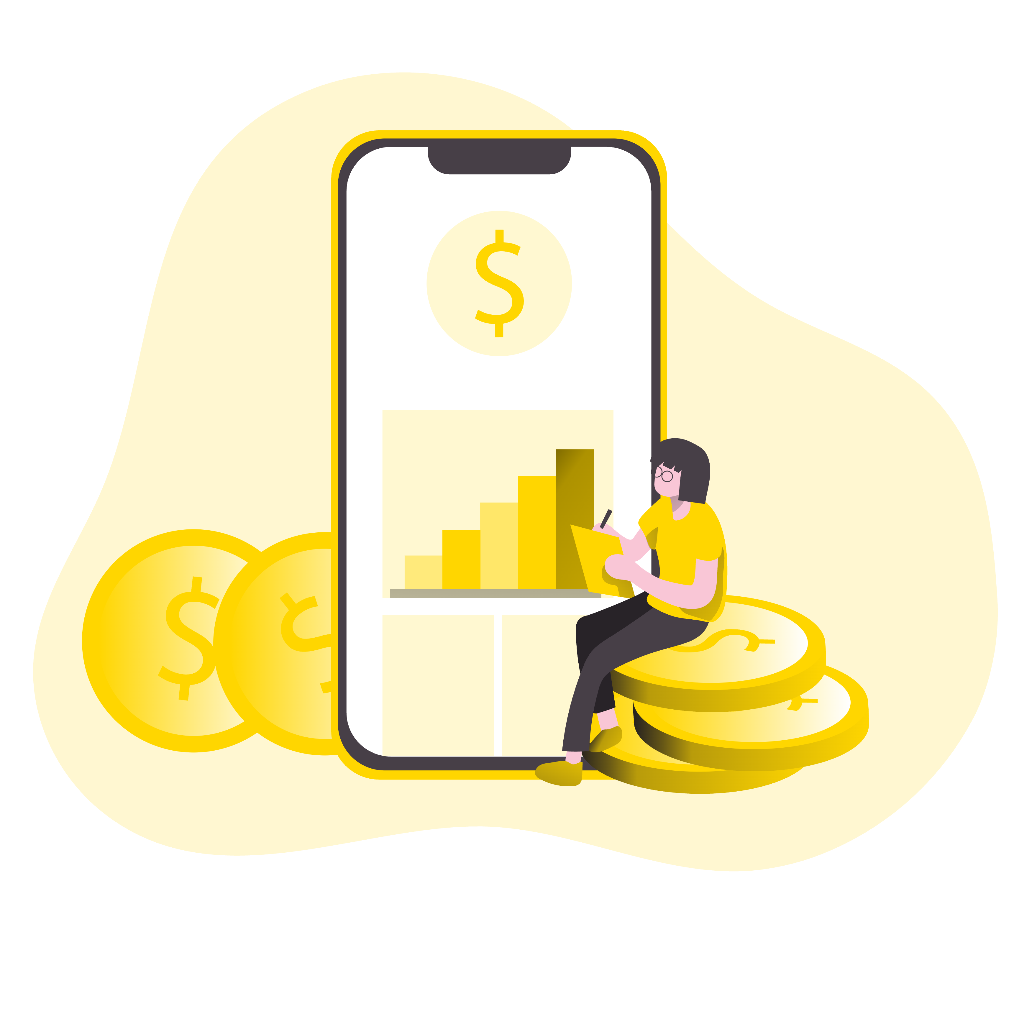 Growth analytics illustration